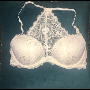 VS Pink lace racer back bra